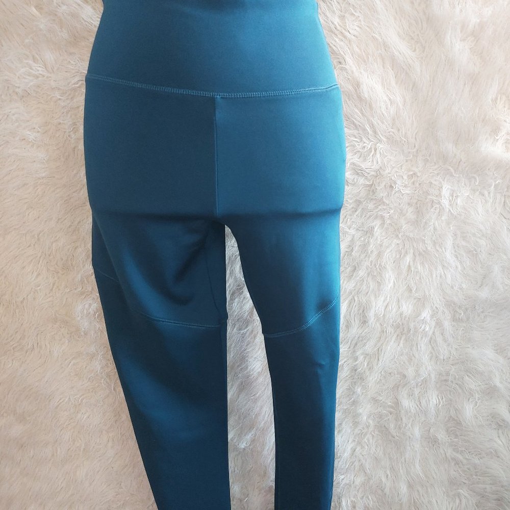 Adidas Climalite Women's Blue Logo Legging Pants Size S